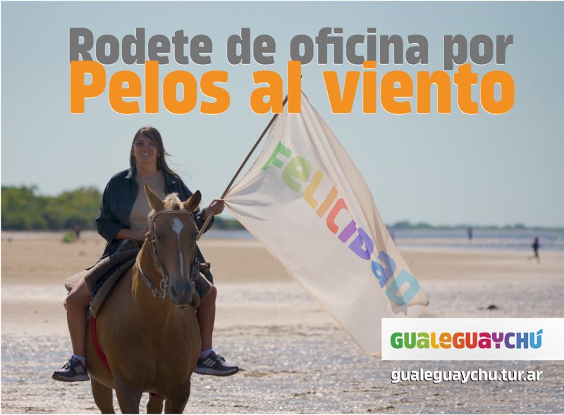 Gualeguaychú, la felicidad está cerca · Rodete de oficina por pelos al viento