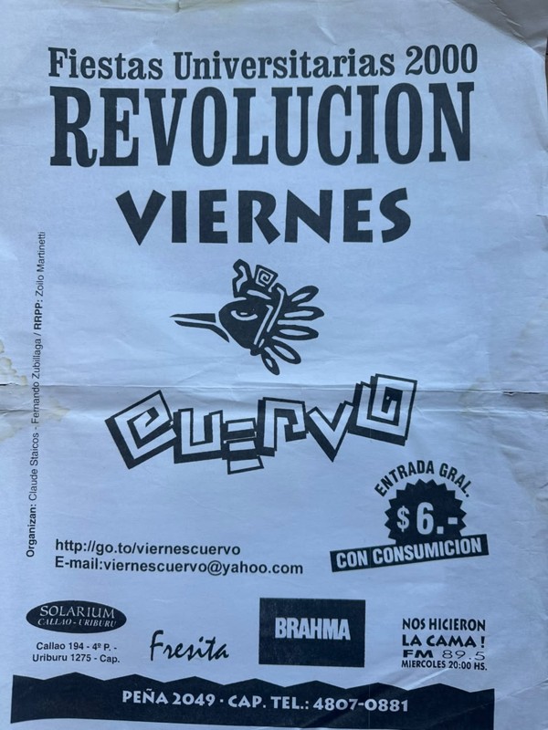 El Cuervo · Revolución · Fiestas Universitarias 2000 · Viernes