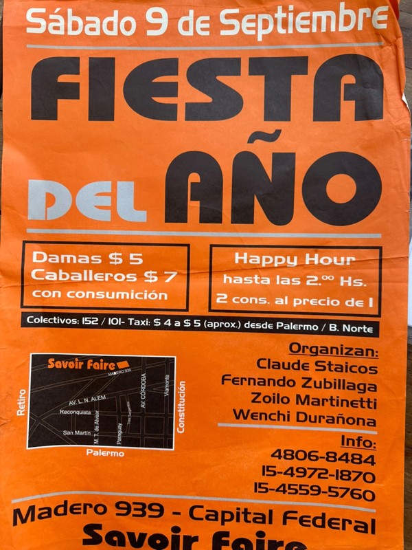 Fiestas Estudiantiles · Fiesta del Año · Sábado 9 de septiembre